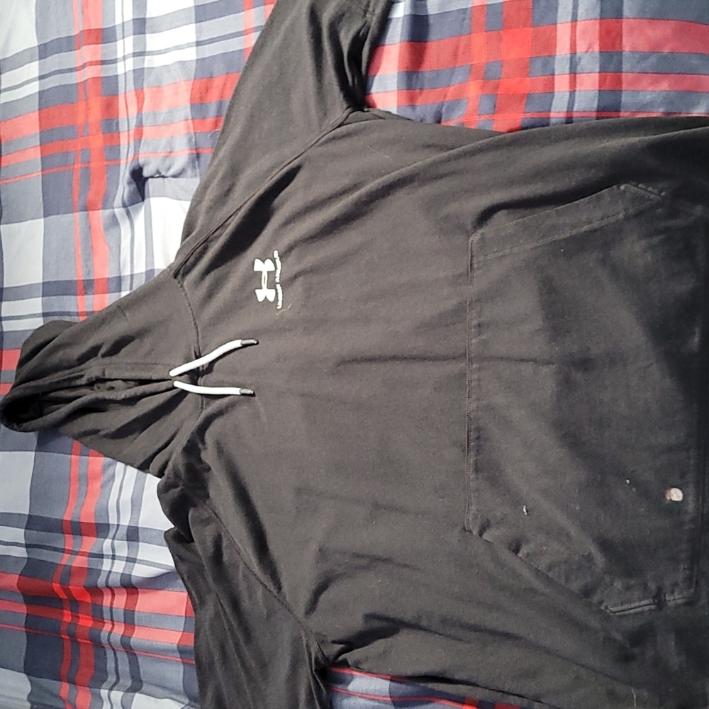 This is a "Under Armour" Short Sleeve Hooded shirt.